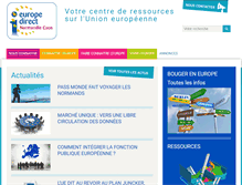 Tablet Screenshot of infoeurope.fr